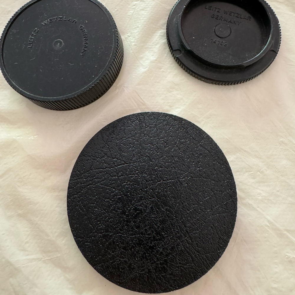 Leitz Wetzlar Black Camera Lens Caps